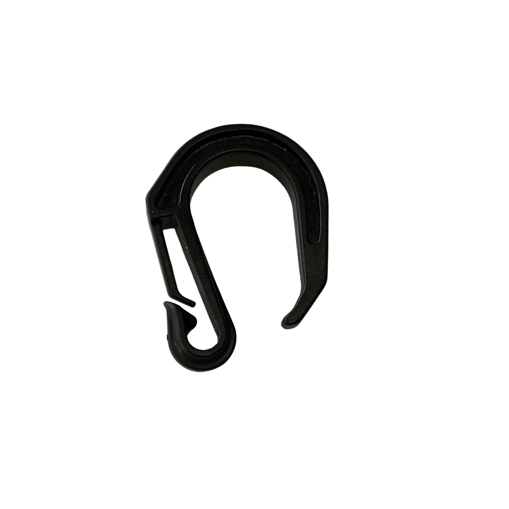 Black Cargo Web hook on a white background.